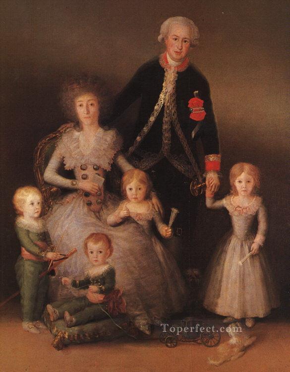 The Duke and Duchess of Osuna and their Children portrait Francisco Goya Oil Paintings